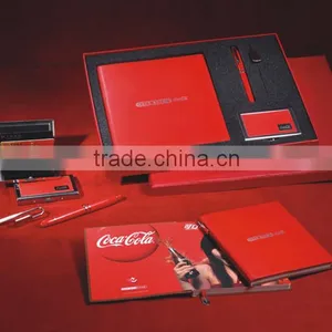 2016 Promotion Gift Custom Design Notebook Gift Set With Card Holder Bookmark Pen thumbnail-1