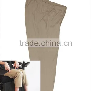 Unisex Wheelchair Sitting Pants With Higher Cutting Back and Lower Cutting Front thumbnail-1