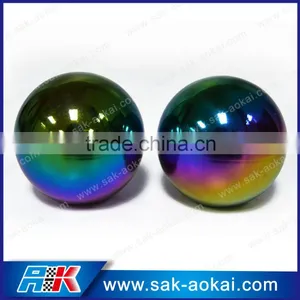 High Strength Universal Car Manual Shift Lever Knob Rainbow Color thumbnail-1