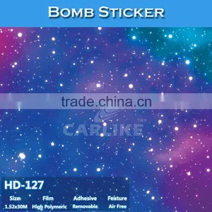 HD-127 CARLIKE Hot Sale Color Bright Car Wrap Bomb Sticker thumbnail-1