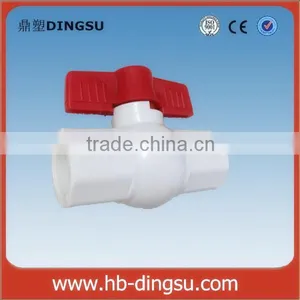 Customize /OEM SCH40 Plastic PVC Ball Valve With Socket or Thread End thumbnail-1