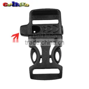 Black Emergency Survival Whistle Buckles For Paracord Bracelets #FLC007-A/B thumbnail-3