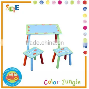 Wooden Kids Table and Chairs With Dimensions thumbnail-1