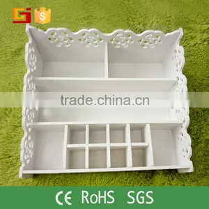 Custom Detachable Cosmetic Laser Cut Wooden Jewelry Stoarge Box With Deviders thumbnail-3