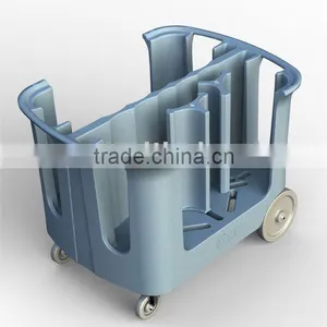 Rotomolded Plastic Adjustable Dish Carts Approved by FDA,CE,ISO thumbnail-1