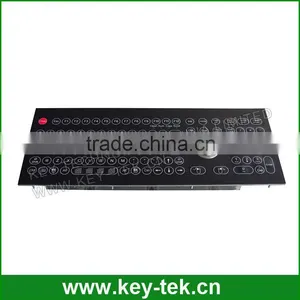 Water Proof Membrane Medical Keyboards With Laser Trackball thumbnail-3