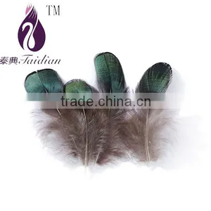 Green Pheasant Chicken Feathers for Clothing Jewelry Decoration thumbnail-1