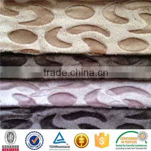 100 Polyester Grey Brushed Short Velour Fabric thumbnail-4