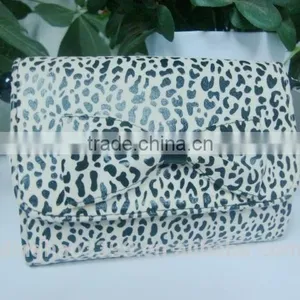 2016 New Arrival Makeup Bag Leopard Print PVC Cosmetic Bag Sexy Lady Bag With Mirror thumbnail-1