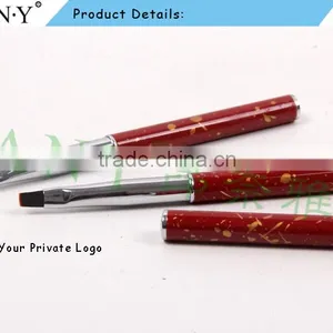 ANY New Arrival Mental Handle Pure Color Flat Hair Gel Nail Art Brush Hot Sale thumbnail-4