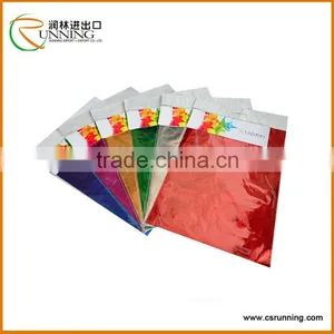 Single Side 50X70CM Aluminum Foil Paper Sheets, Star Embossed Metallic Paper thumbnail-1