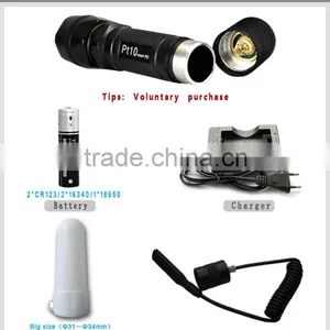 500Lumens IPX-8 Waterproof LED Tacitcal Torch thumbnail-6