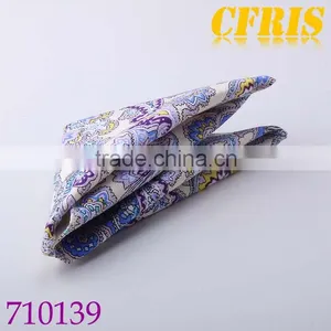 Paisley Pattern Pocket Square,100% Cotton Pocket Square thumbnail-2