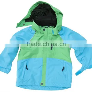 Children Softshell Jacket Taslon Windproof With Detachable Hood Reflect Print Chest Zip thumbnail-1
