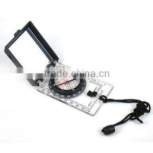 Map Mirror Compass With Built in Clinometer/Transparent Camping Map Compass Quality Choice thumbnail-1