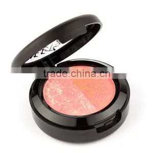 Sugar Box 2color/pcs Natural Face Blush Powder Blusher Palette Makeup With Mirror Brush Blush thumbnail-4