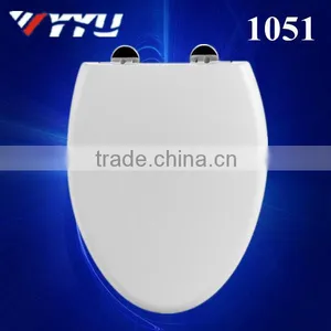 1051 Bathroom Metal Hinge Transparent Toilet Seat thumbnail-1