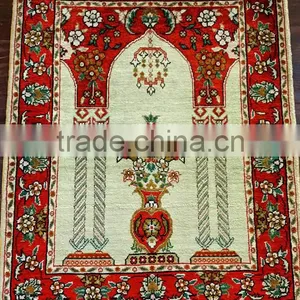 Small Rug Prayer Rug Silk Rug Persian Rugsmall Carpet thumbnail-1