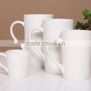 12oz Porcelain White Mug and Decal-painted Ceramic Drinkware Quality Choice thumbnail-1