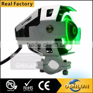 Factory Direct 12-80V U7 Led Headlight With Angel Eyes for Motorcycles thumbnail-3