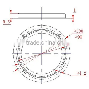 78mm 90 Degree High Borosilicate Optical Glass Lens for Flood Light and High Bay Light thumbnail-5
