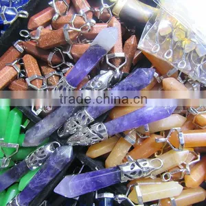 Faceted All Kinds Pure Natural Crystal Pendant,healing Crystal Pendant for Necklace thumbnail-2