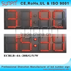 Australia 20 Inch 4 Digits Outdoor Led Clock /time/date /temperature Sign thumbnail-2