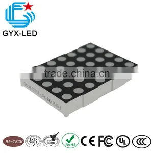 Rohs Compliant Red and Green Color 5*7 Dots LED Dot Matrix Display thumbnail-1