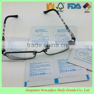 Hot and New Glasses Cleaning Single Wet Wipes Oem Welcome thumbnail-1