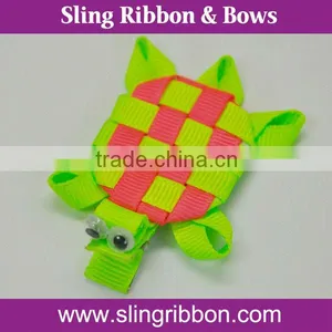 Animal Pattern Ribbon Hair Clips Fancy Turtle Hair Clips For Kids thumbnail-1