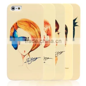 Ocase Hand Drawing Beautiful Girls Sublimation Phone Cover Case for Phone Case for Iphone6 thumbnail-1