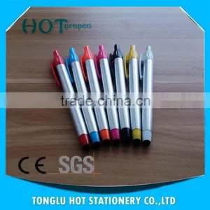 Spray Silver Barrel Click Ballpen With Stylus Touch thumbnail-6