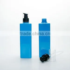 Treatment Pump PET 300ml Square Blue thumbnail-1
