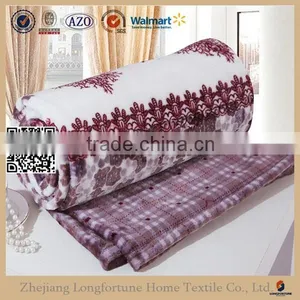 China Suppliers Quilt Rebel Wholesale Plush Solid Color Soft Warm Coral Fleece Organic 100% Woven Acrylic Blanket thumbnail-1