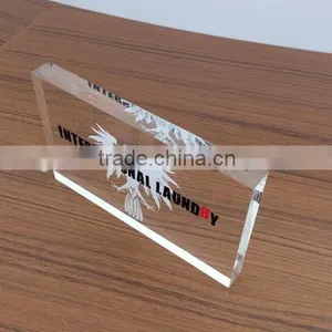 30mm Clear Solid Acrylic Display Block thumbnail-3
