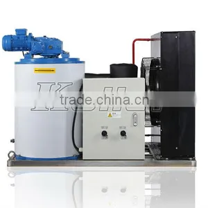 2016 New Design 1ton/day Flake Dry Ice Machine With Ice Bin for Fishing Equipment KP10 thumbnail-2