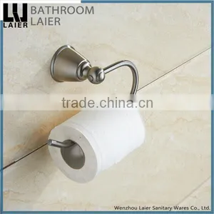 Contemporary Factory Supplier Zinc Alloy Brush Nicked Bathroom Sanitary Items Wall Mounted Toilet Paper Holder thumbnail-1