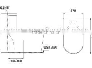 Modern Design Toilet TC--38700 thumbnail-2