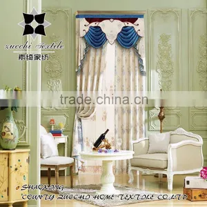 New Curtain Design 2016 !100% Polyester Luxury Jacquard Fabric Valance Macrame Drapery Curtain thumbnail-1