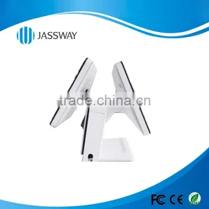 Fanless Design 15 Inch Dual Screen Pos System With J1900U thumbnail-5