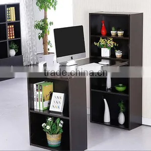Simple Wooden Computer Desk and Book Shelf thumbnail-1