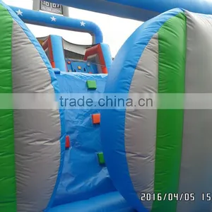 Large Inflatable Bouncer Castle and Slide Combo,huge Inflatable Obstacle Course thumbnail-4