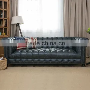 Buy Furniture Living Room Genuine Leather Sofa Set Luxury Online thumbnail-1