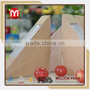Sales All Kinds of Paper Food Box Triangle Paper Sandwich Box thumbnail-1