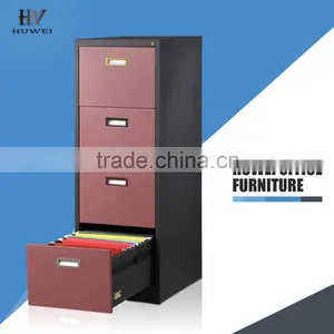 Office Funture 4 3 2 Drawer Combined Vertical Cold Rolled Steel Filing Cabinet With Lock Key thumbnail-1