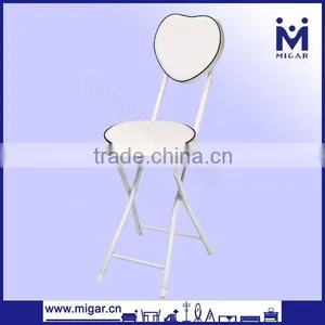White PU Bar Chair With Backrest MGC-8245 thumbnail-1