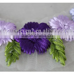Excellent Quality New Products Beautiful Cord Crochet Flower Appliques Collar thumbnail-3