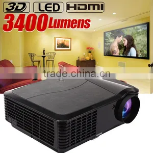 Full hd 3d Led 3400Lumens LCD Multimedia Projector thumbnail-1