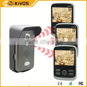2.4Ghz 300meter Kivos Kdb300 Video Door Phone With Remote Door Release With Pir Auto-detection Recording thumbnail-1