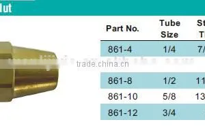 861Nut,Air Brake Fittings for Copper Tube, Brass Valve thumbnail-5